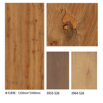 ورقة صفح عالية الضغط T3mm Wood Grain HPL لقسم سطح الطاولة / المرحاض